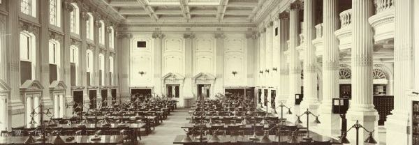 Historical Society Library Reading Room, 1908.